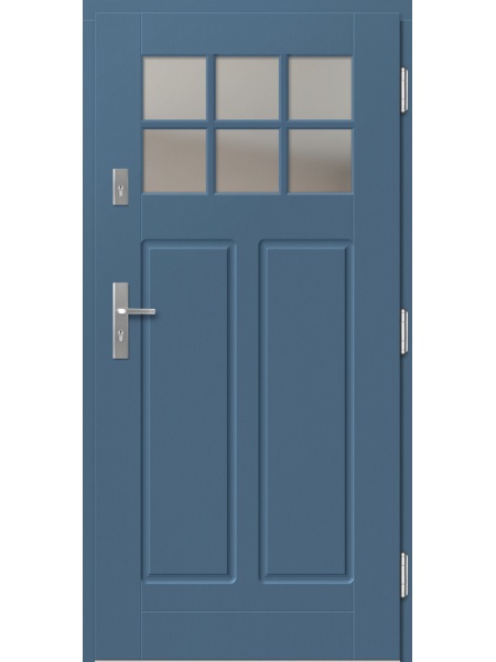 Деревянная входная дверь для частного дома P171