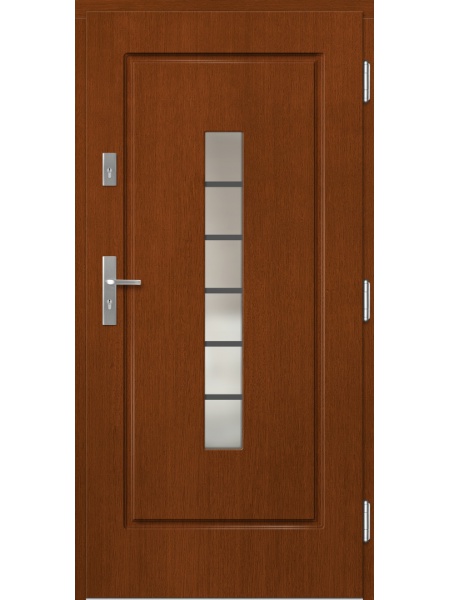 Деревянная входная дверь для частного дома P138