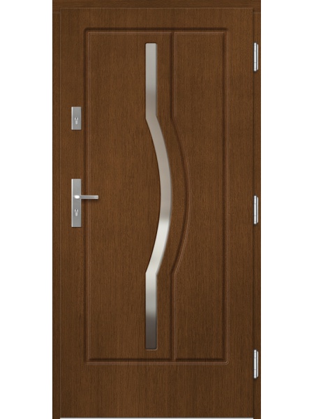 Деревянная входная дверь для частного дома P22