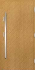 Деревянная входная дверь для частного дома P159