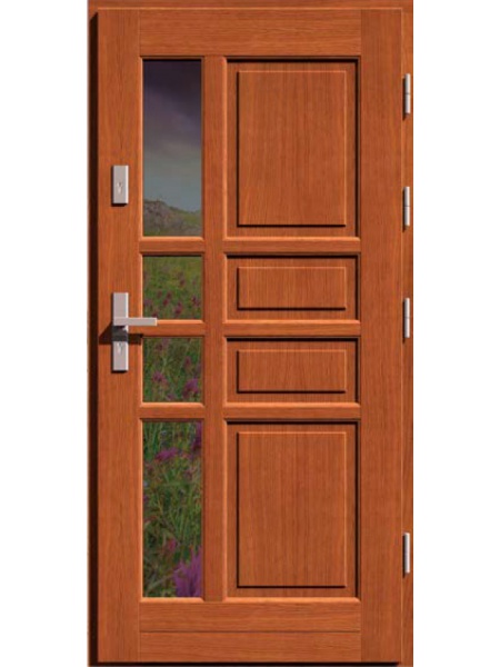 Деревянная входная дверь для частного дома RUFUS