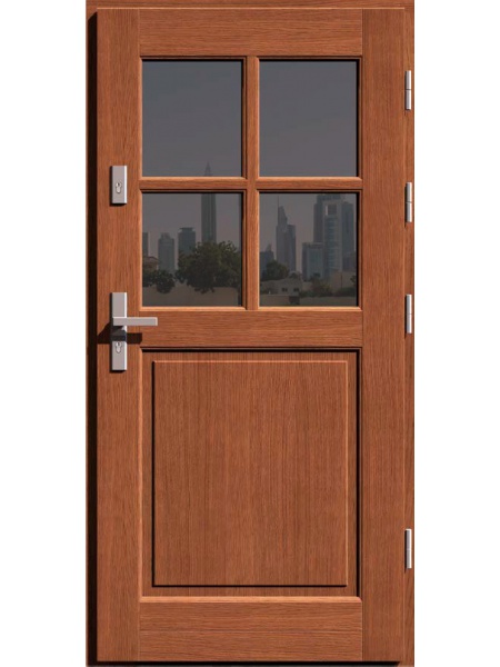 Деревянная входная дверь для частного дома PROTON