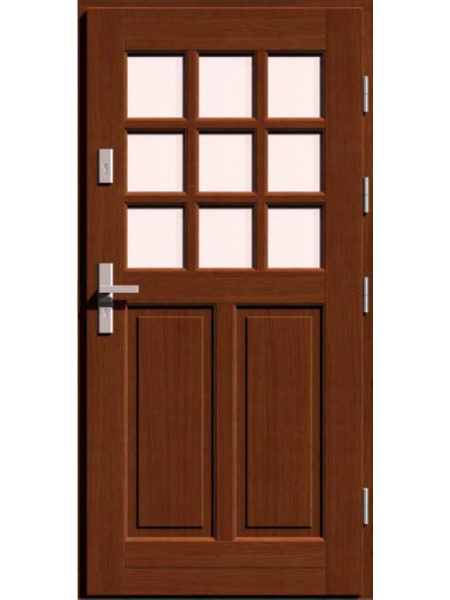 Деревянная входная дверь для частного дома VISAGE