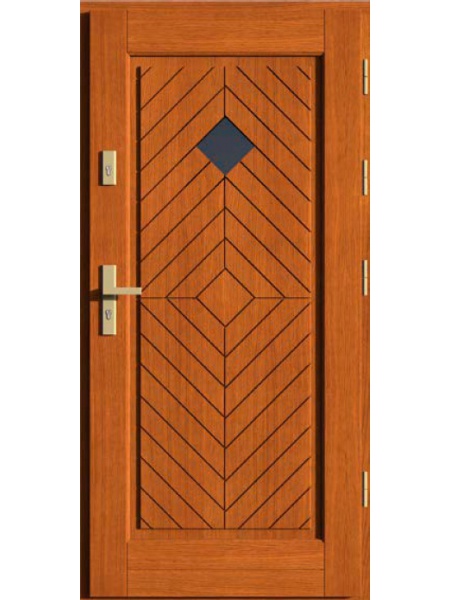 Деревянная входная дверь для частного дома UMBRA