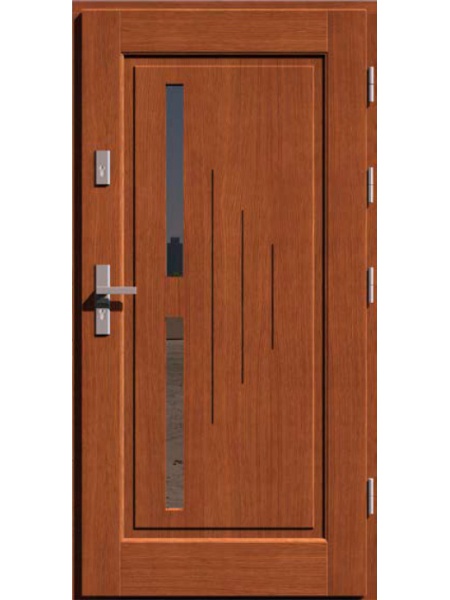 Деревянная входная дверь для частного дома LARIX