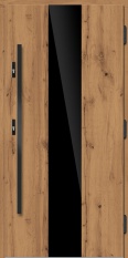 Деревянная входная дверь для частного дома P152