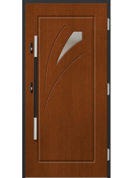 Деревянная входная дверь для частного дома P108