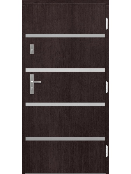 Koka ārdurvis privātmājai P46