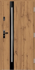 Деревянная входная дверь для частного дома P124