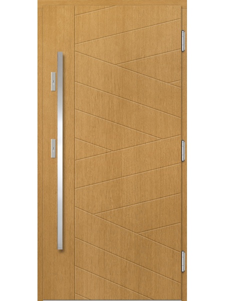 Деревянная входная дверь для частного дома P160