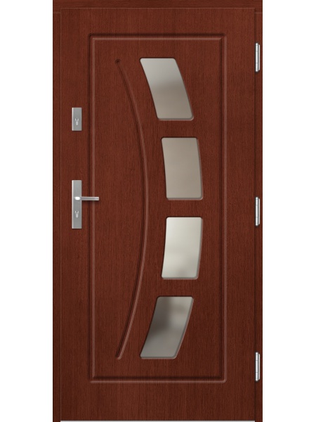 Деревянная входная дверь для частного дома P28