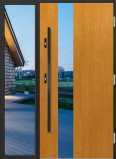 Деревянная входная дверь для частного дома P153 Duo