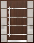 Деревянная входная дверь для частного дома P105 Trio