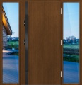 Деревянная входная дверь для частного дома P158 Trio
