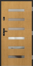 Koka ārdurvis privātmājai P55