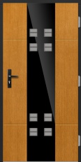Деревянная входная дверь для частного дома P127