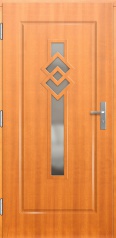 Деревянная входная дверь для частного дома P143