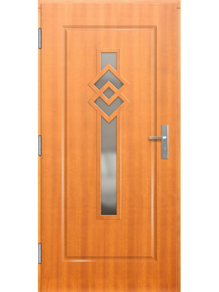 Деревянная входная дверь для частного дома P143
