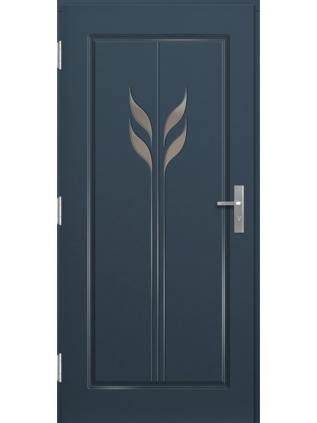 Деревянная входная дверь для частного дома P144