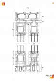 Bīdāmās terases durvis HS