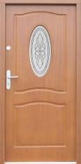 Деревянная входная дверь для частного дома P23