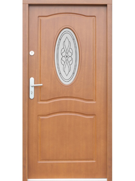 Деревянная входная дверь для частного дома P23