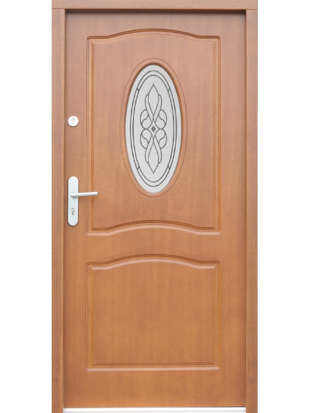 Koka ārdurvis privātmājai P23