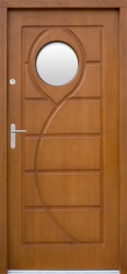 Деревянная входная дверь для частного дома P51