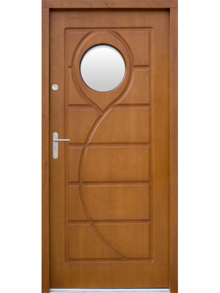Деревянная входная дверь для частного дома P51