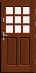 Деревянная входная дверь для частного дома VISAGE