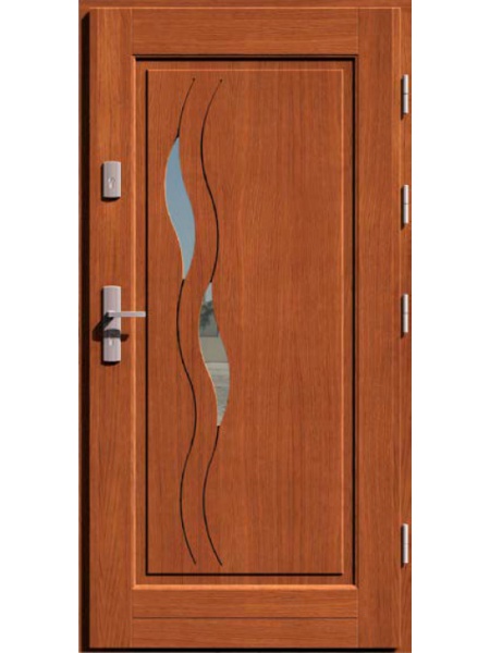 Koka ārdurvis privātmājai DEON