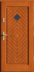 Деревянная входная дверь для частного дома UMBRA