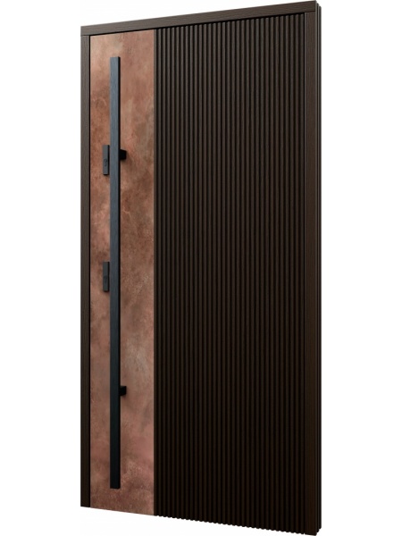 (jaunums) Koka ārdurvis privātmājai P245